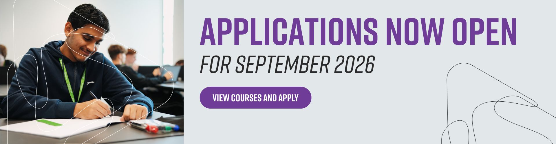 Homepage Slideshow - Applications Open