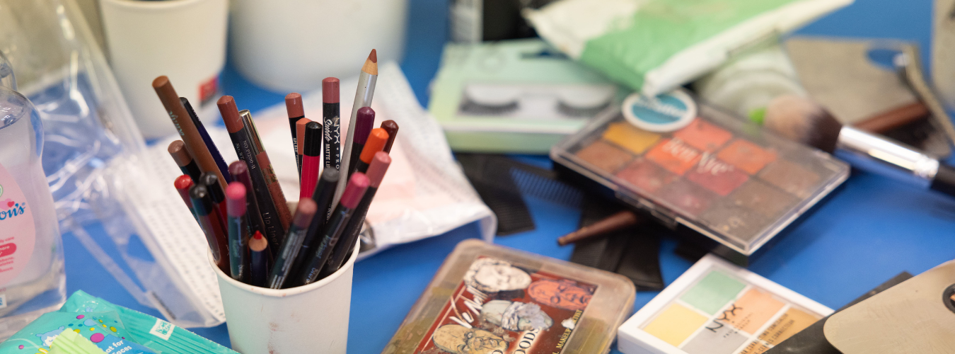 Special Effects Makeup Kit and Drawing Pencils in a cup