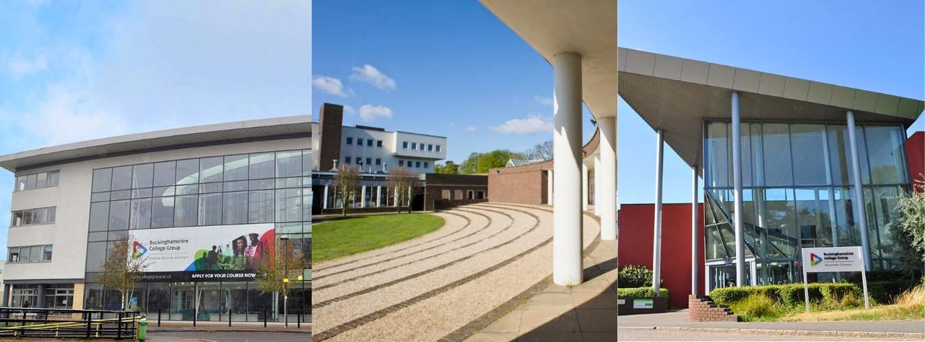Buckinghamshire College Group's Aylesbury, Amersham and Wycombe campus exterior