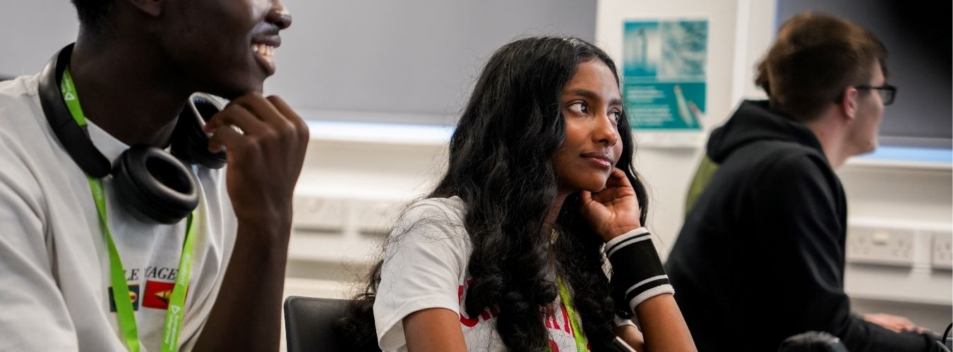 Students sitting in classroom
