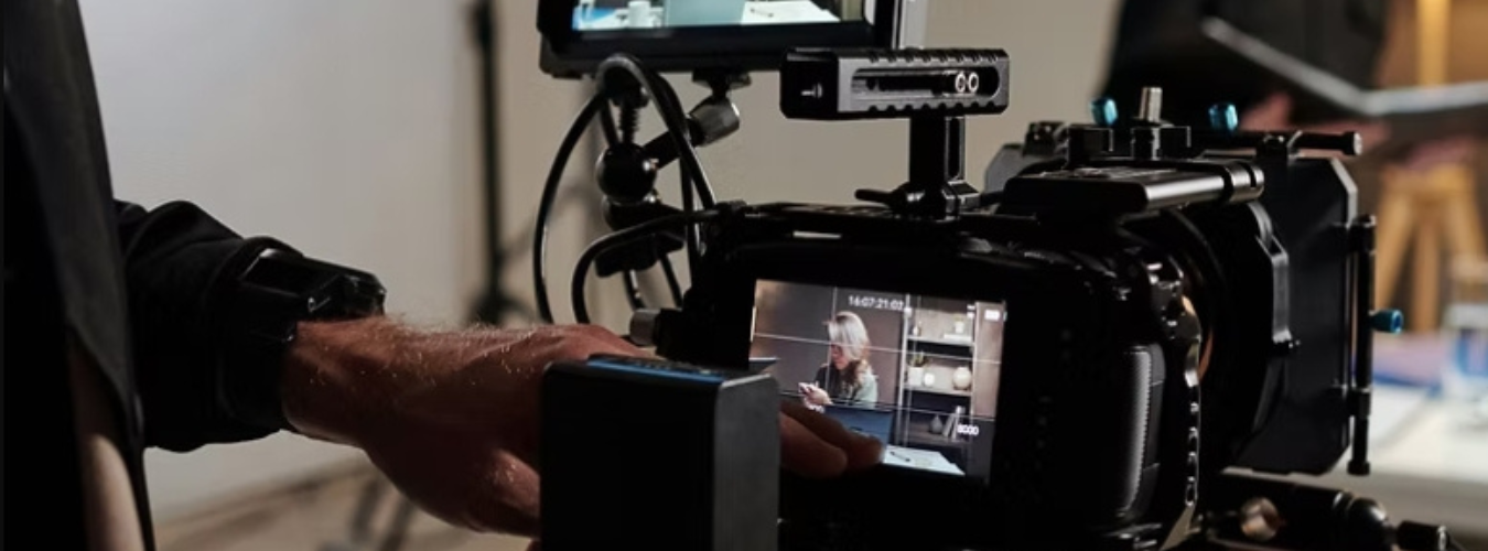 Person Filming with a high end camera