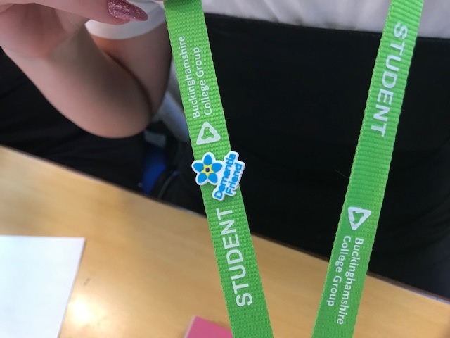 Bucks College Lanyad DF badge