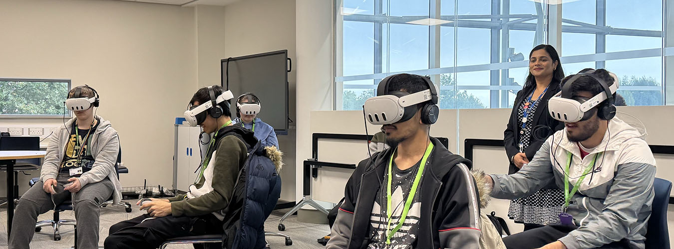 Students using VR