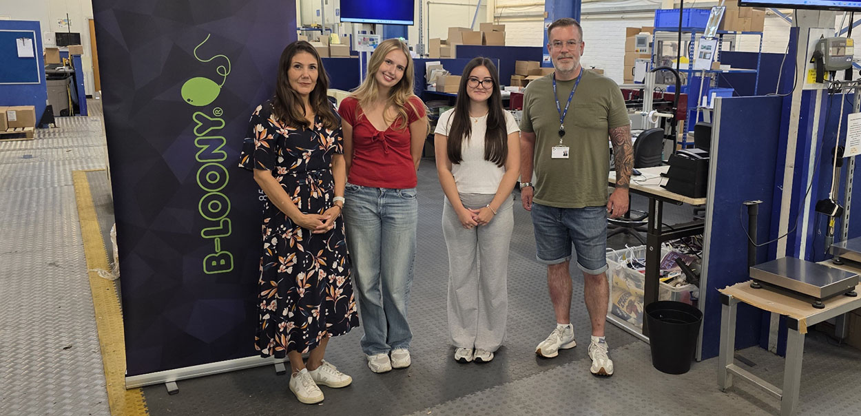 Staff and Students in B-Loony Printing Room